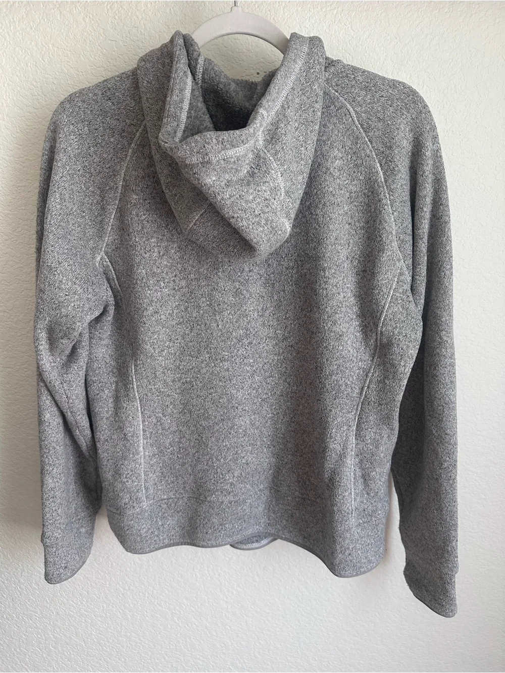 The North Face Gray Quarter Zip Hooded Fleece Pullover Women’s Large